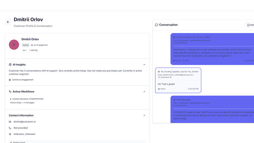 Conversations image from Evolvoom.io.