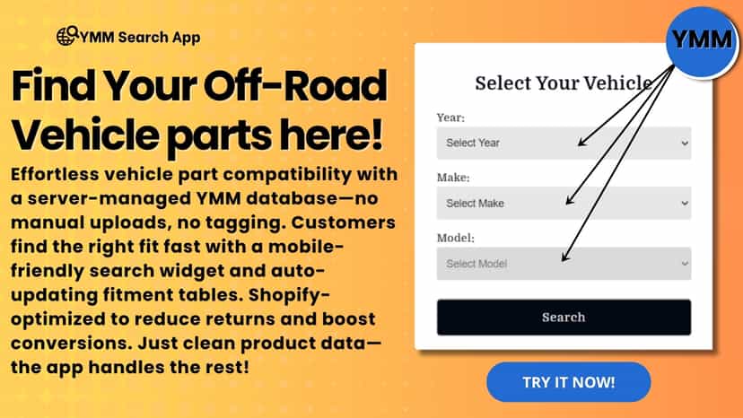 Year, Make Model Search Option