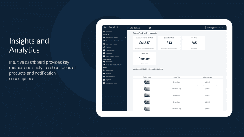 Insights and analytics