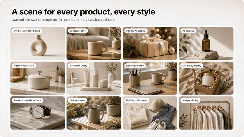A scene for every product, every style