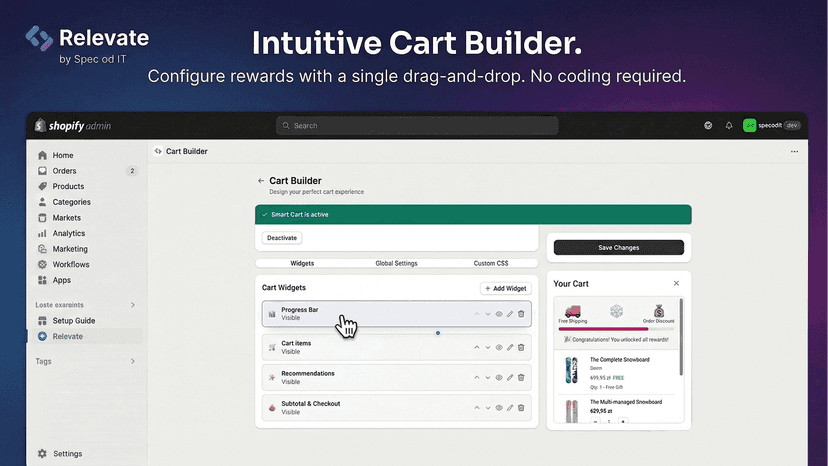 Intuitive Cart Builder