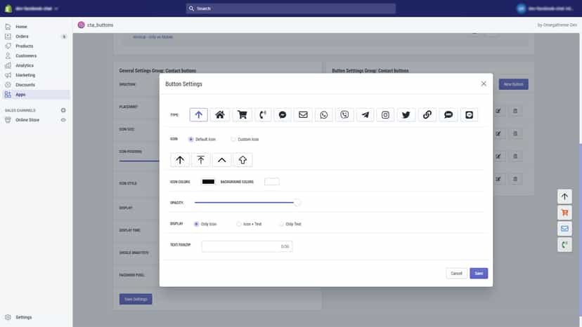 Floatify - CTA, Social Buttons: General Settings.