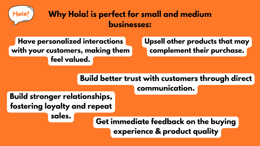 Why Hola is perfect for small and medium businesses