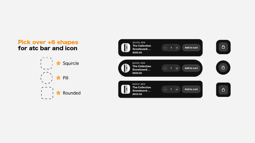 Sticky add to cart bar on a product page