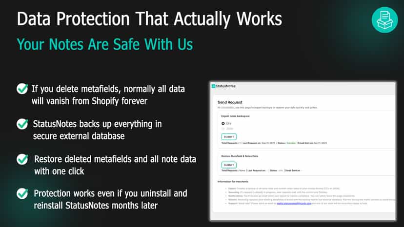 Your Notes are safe with us