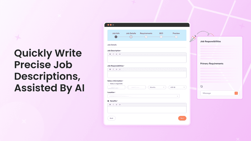 Quickly Write Precise Job Descriptions, Assisted By AI