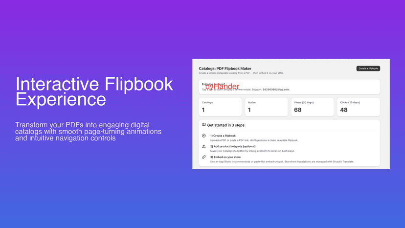 Interactive flipbook with smooth page-turning animations