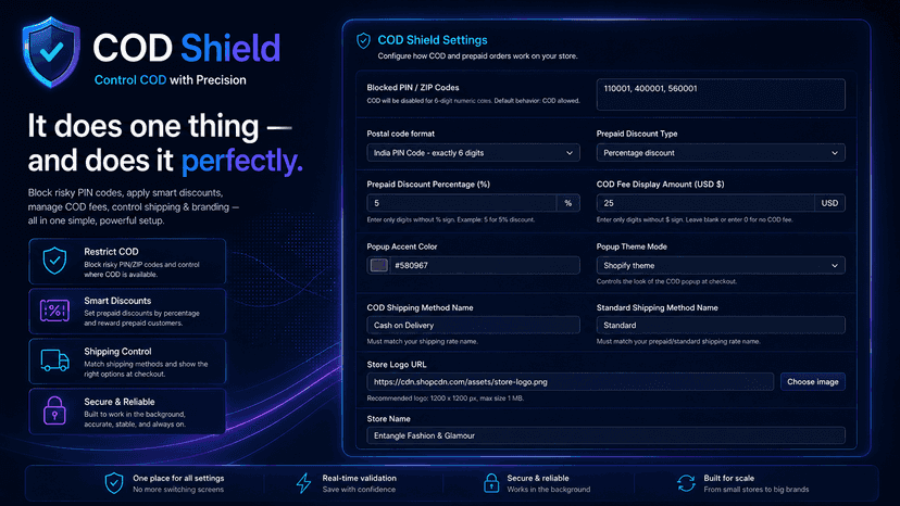 One smart shield for COD Control