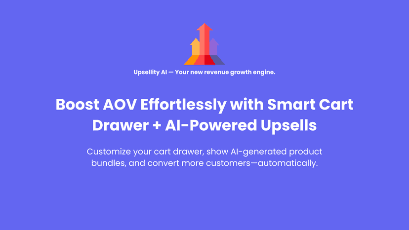 Upsellity AI | Boost AOV Effortlessly