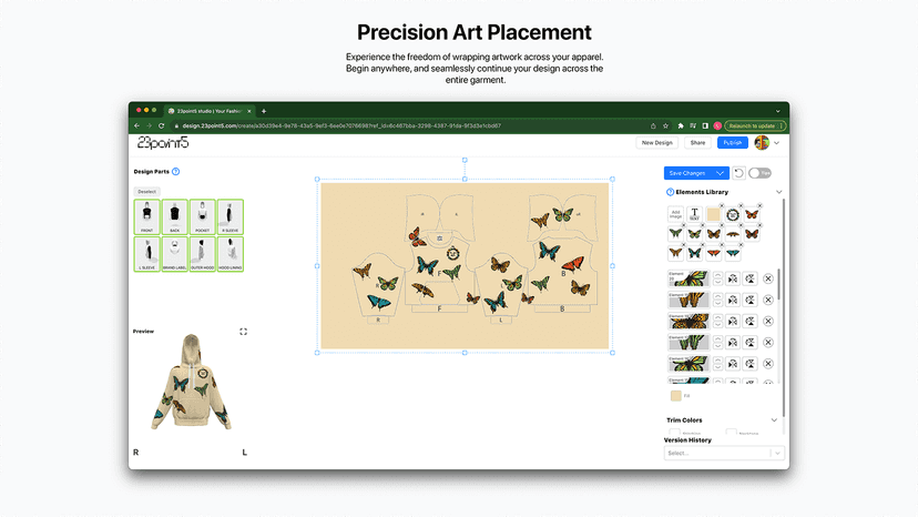 Precision art placement