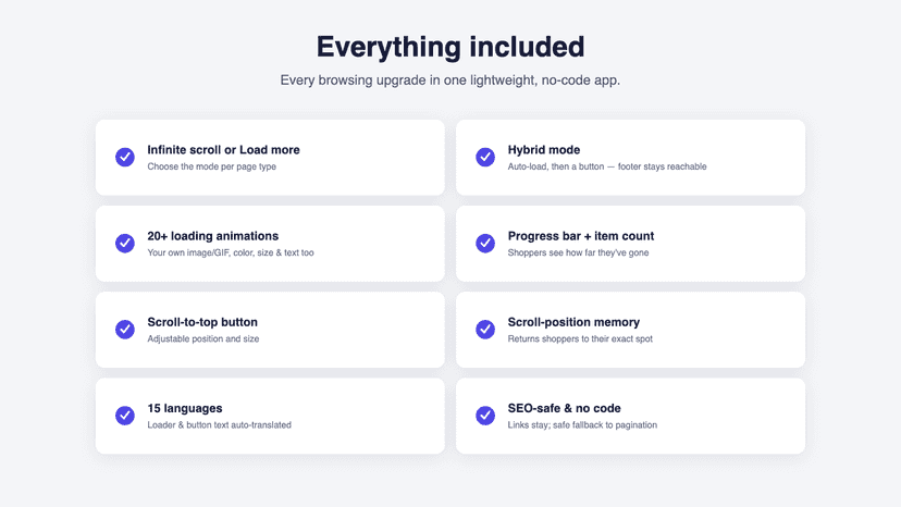 rich feature set