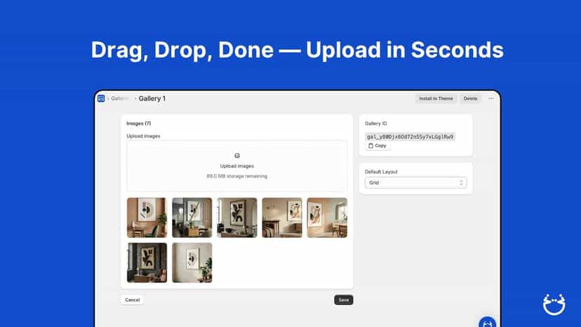 image gallery app for shopify themes