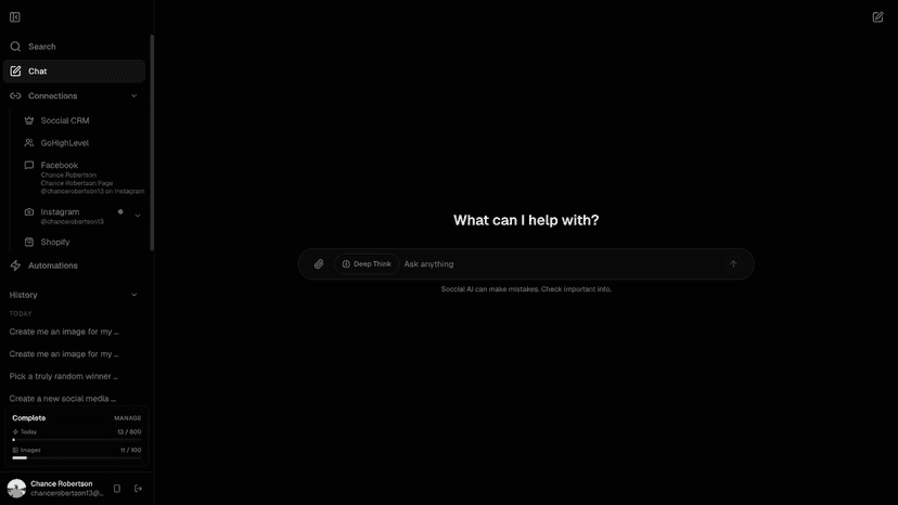AI assistant managing giveaway with discount and email