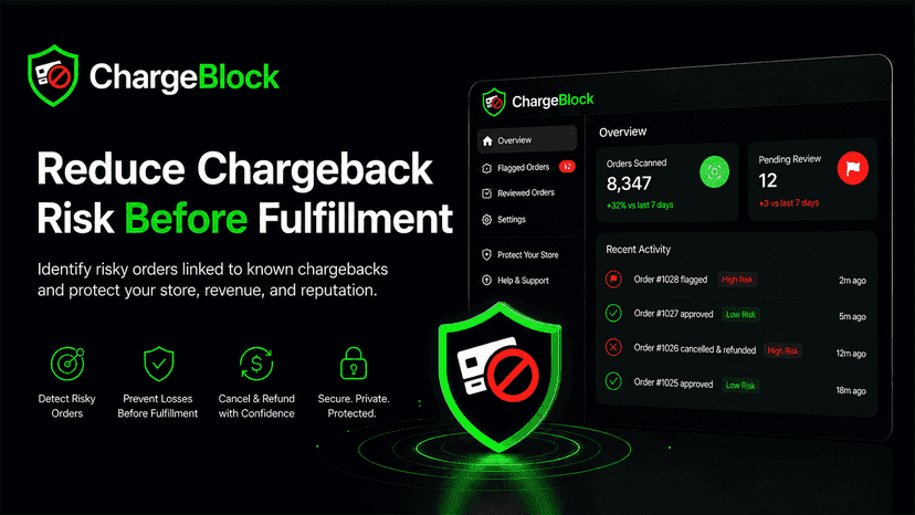 Shopify app to stop chargebacks and disputes