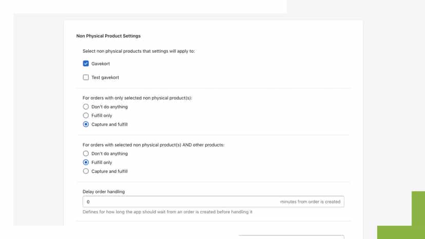 Easy and simple settings