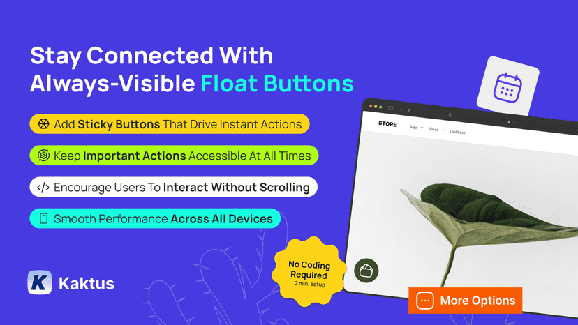 Floating Buttons Banner