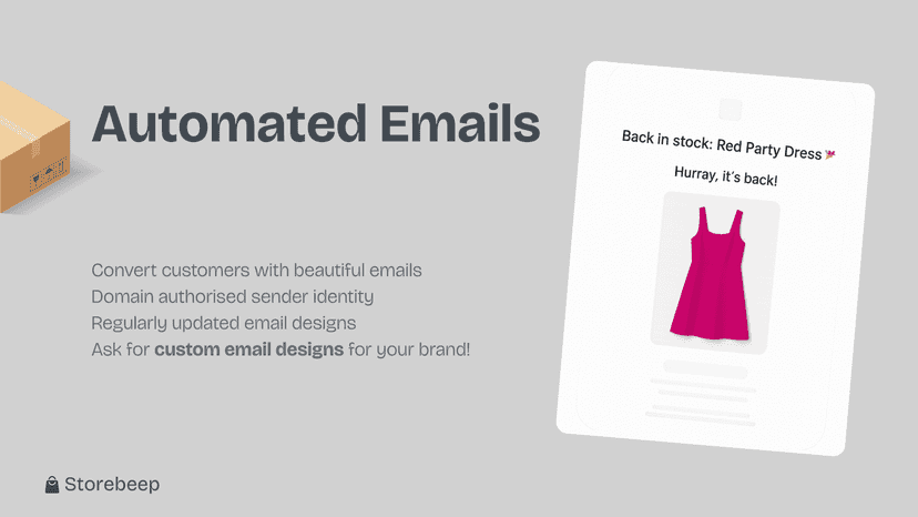 Automated Emails for Restocked Products