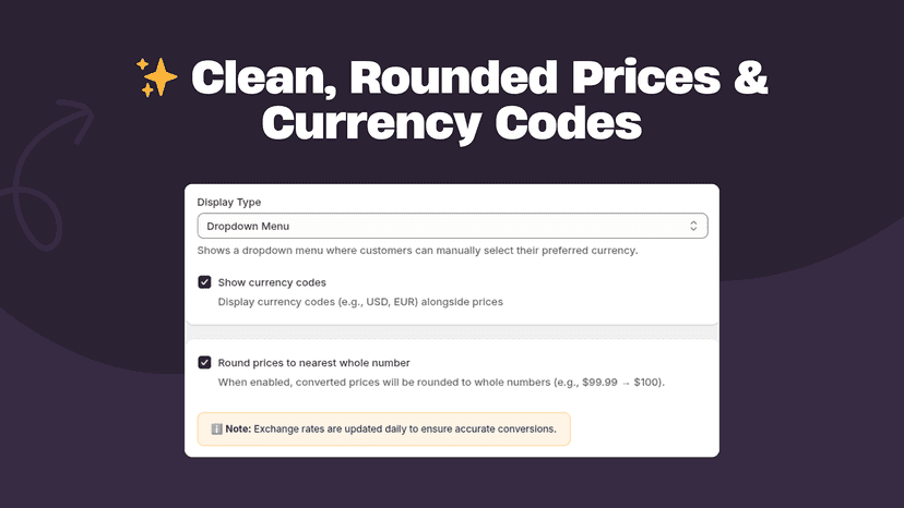 Clean Rounded Price and Currency Codes