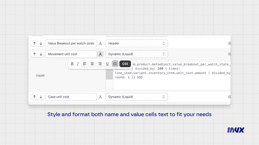 styling of text