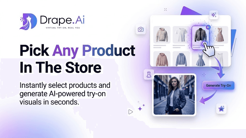Pick Clothes to try on virtually