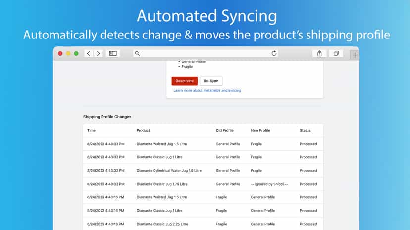 Automatically detects changes and updates profiles