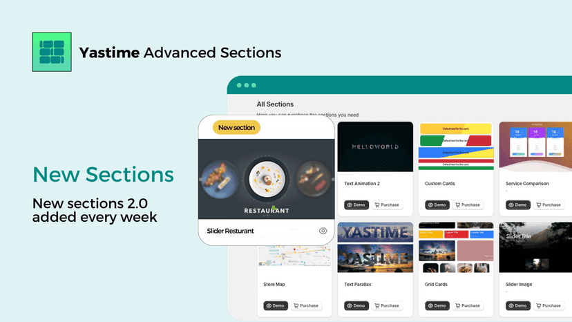 New Sections
