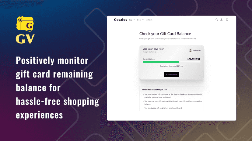 Monitor gift card balance for hassle-free shopping experiences