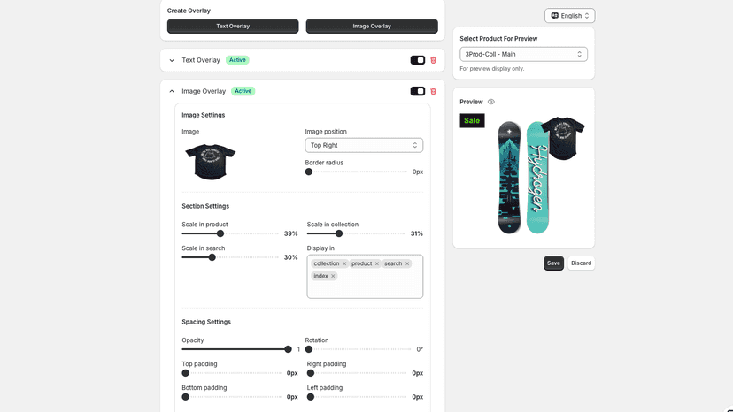 Manage Overlay