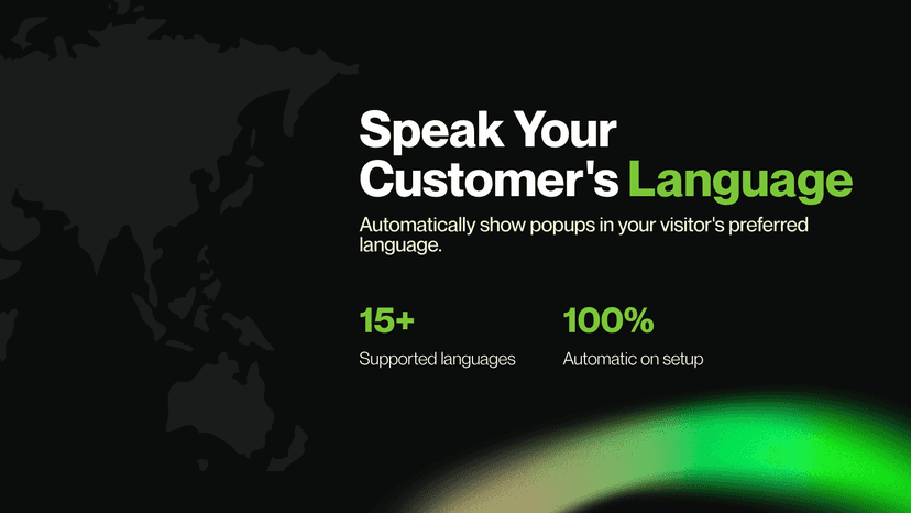 Multi-language popups based on visitor language