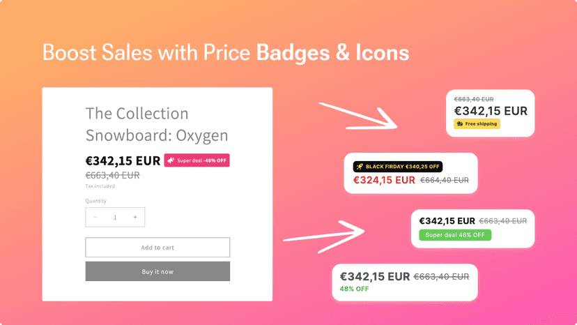 Highlight sale price as you want