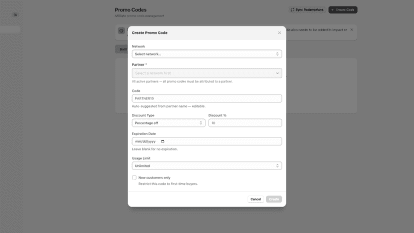 OptimizeAffiliate Promo Code Page