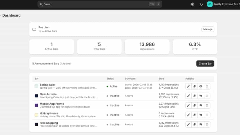 Dashboard