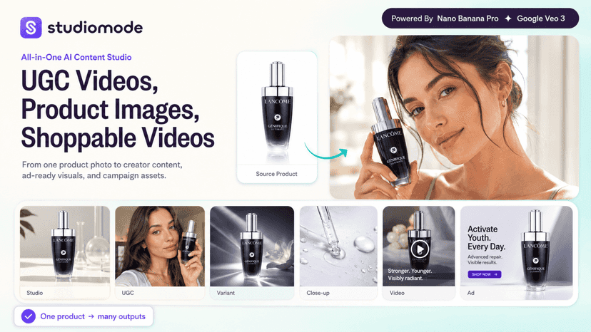 Create UGC videos and product visuals from one image