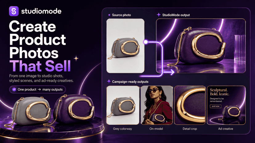 Create AI product photos and campaign-ready visuals
