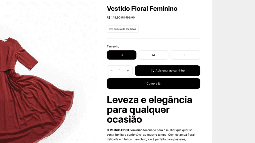 tabela de medidas