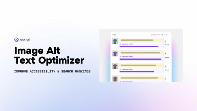 AI image alt text optimizer for store accessibility