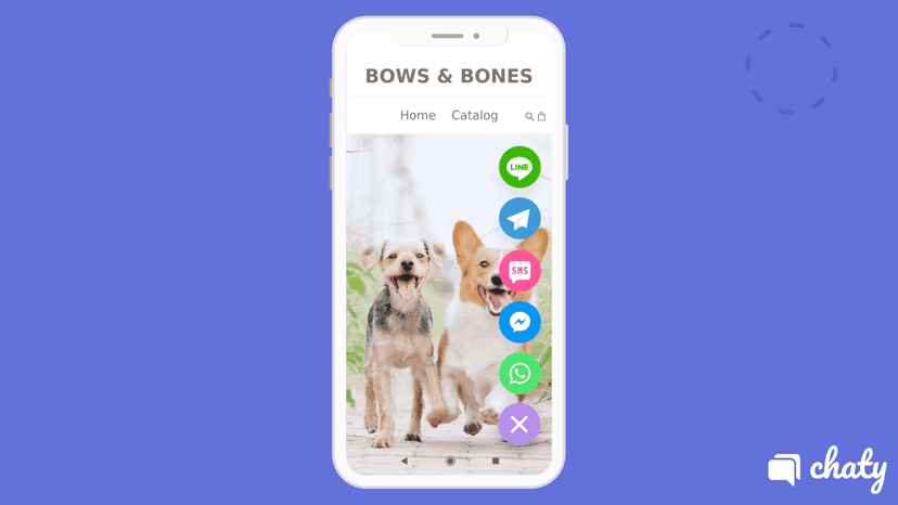 Show any communication channel you want on mobile devices
