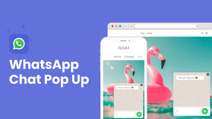 Create a WhatsApp pop up & chat with your visitors on WhatsApp