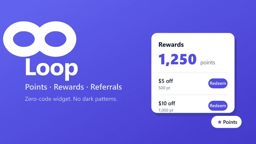 Roost loyalty with member points and rewards