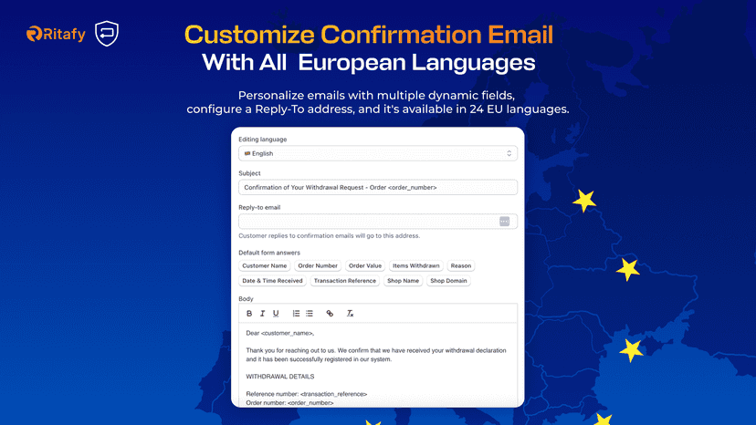 Customize Email Notification