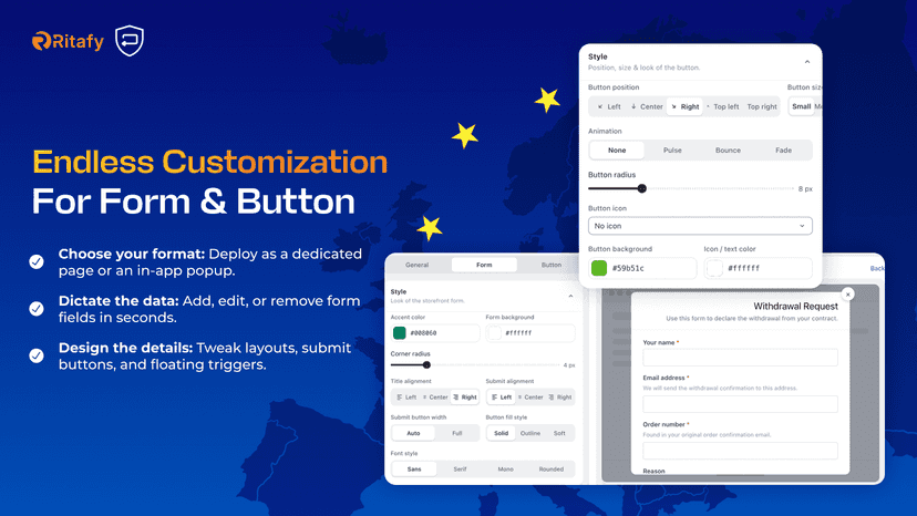 Customize Form & Button