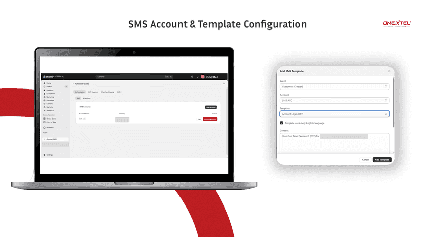 SMS configuration