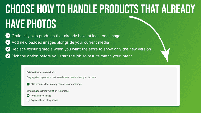 skip, add, or replace media when products have images.