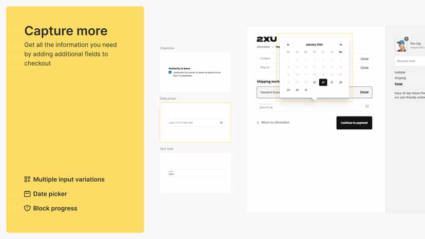 Shopify Checkout Input Components