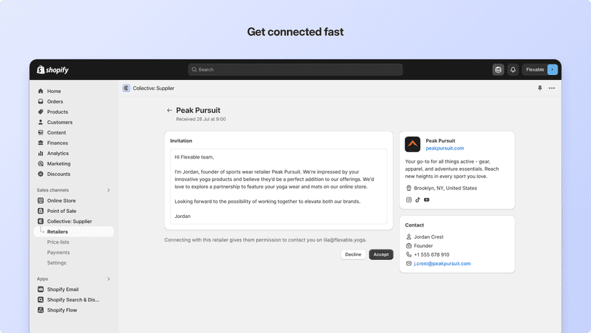 Get connected fast