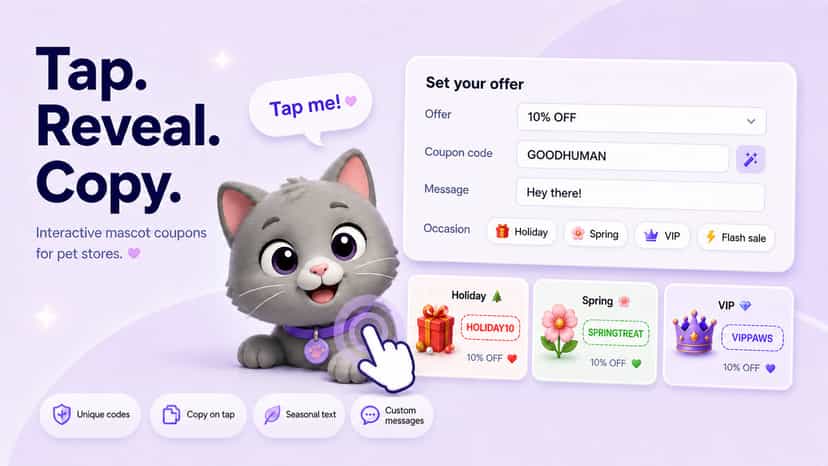 Tap, Reveal, Copy