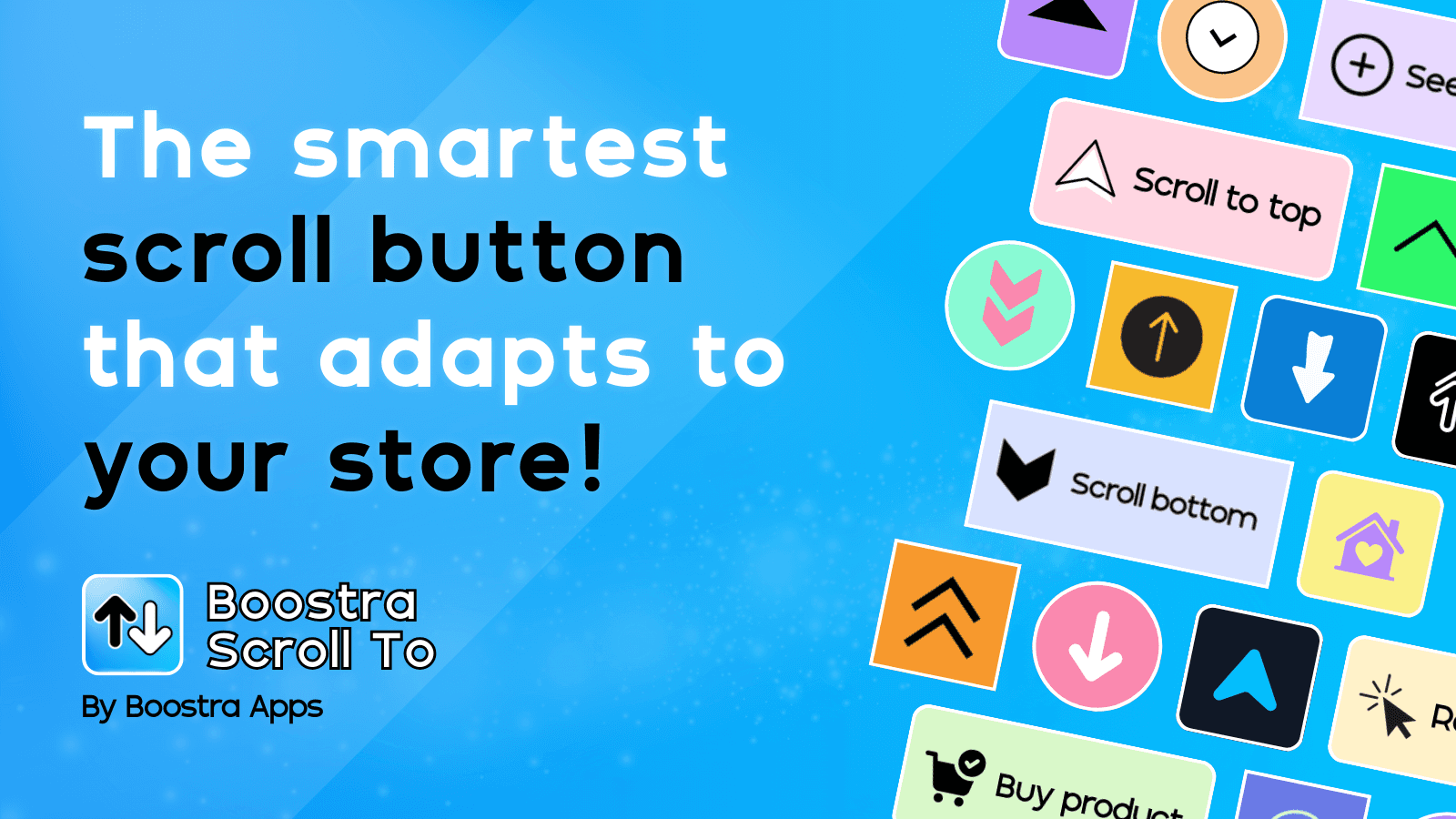 Boostra Scroll To hero with multiple button styles