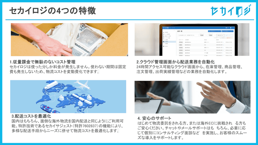 セカイロジの4つの特徴