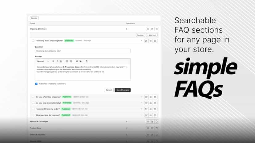 Simple FAQs