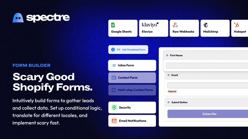 Scary Good Shopify Forms